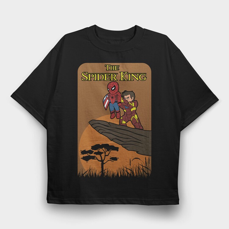 Spider King Rescue, Tricou Oversize Barbati (Unisex)