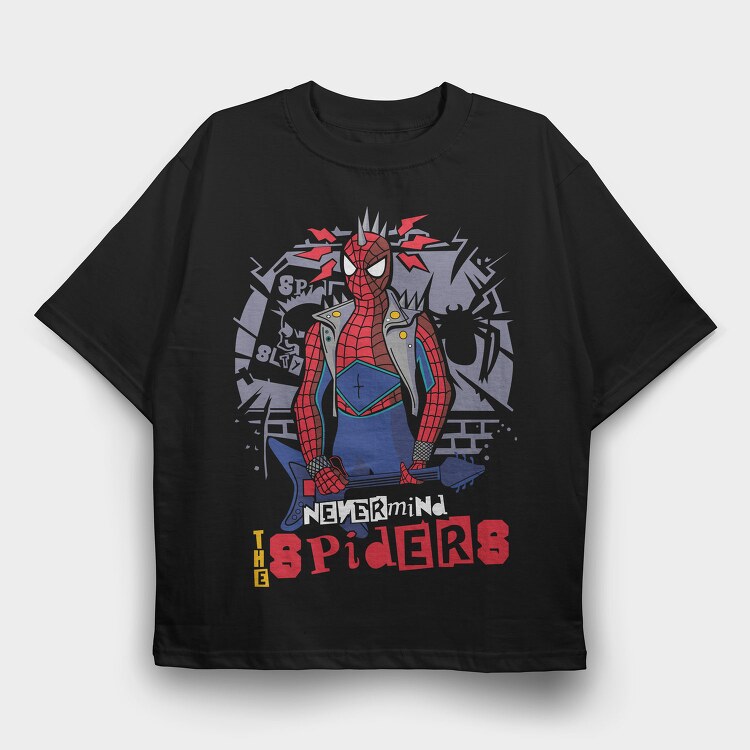 Spider Rock Star, Tricou Oversize Barbati (Unisex)
