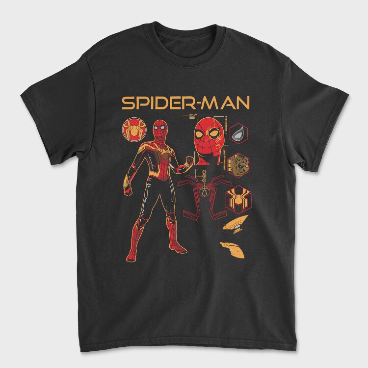 Spider Tech Suit, Tricou Barbati (Unisex)