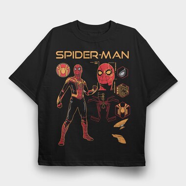 Spider Tech Suit, Tricou Oversize Barbati (Unisex)