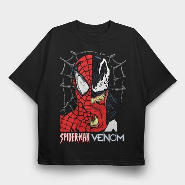 Spider Venom Web, Tricou Oversize Barbati (Unisex)