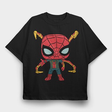 Spiderman Chibi, Tricou Oversize Barbati (Unisex)