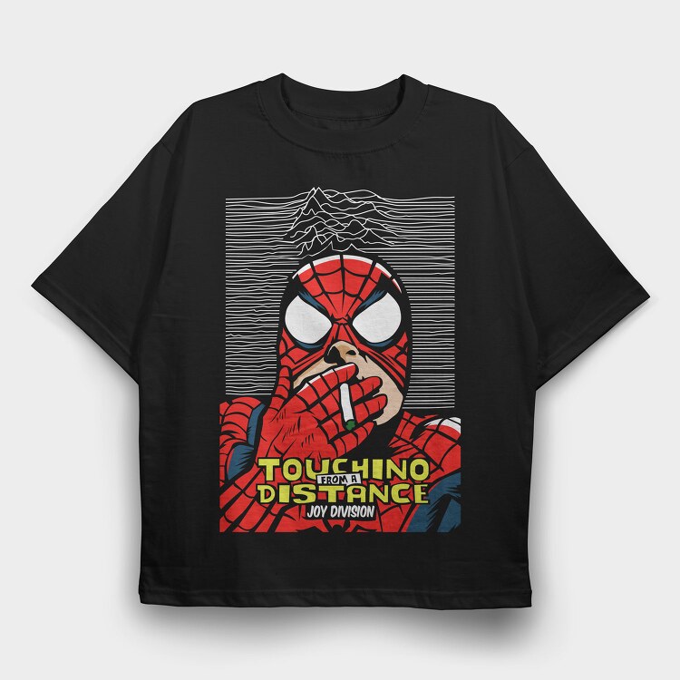 Spiderman Distance, Tricou Oversize Barbati (Unisex)