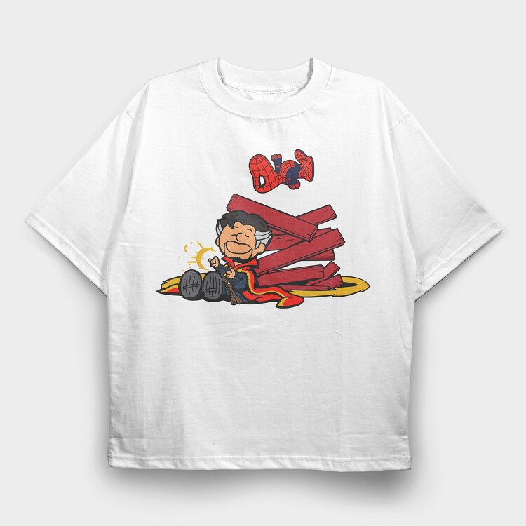 Spiderman Doctor Strange, Tricou Oversize Barbati (Unisex)