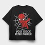 Spiderman Hand Gesture, Tricou Oversize Barbati (Unisex)