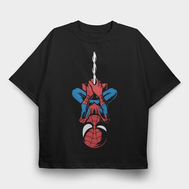 Spiderman Heart Beat, Tricou Oversize Barbati (Unisex)