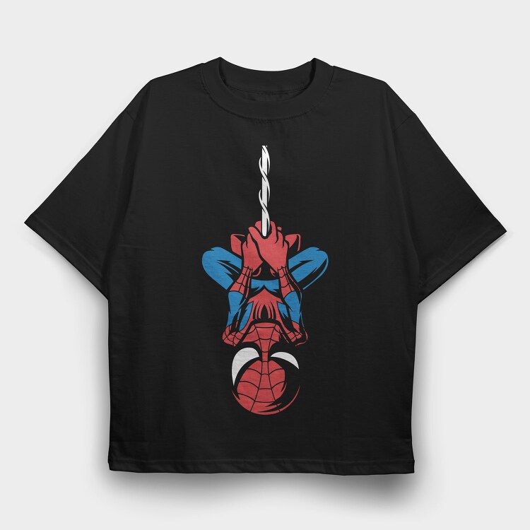 Spiderman Heart Beat, Tricou Oversize Barbati (Unisex)