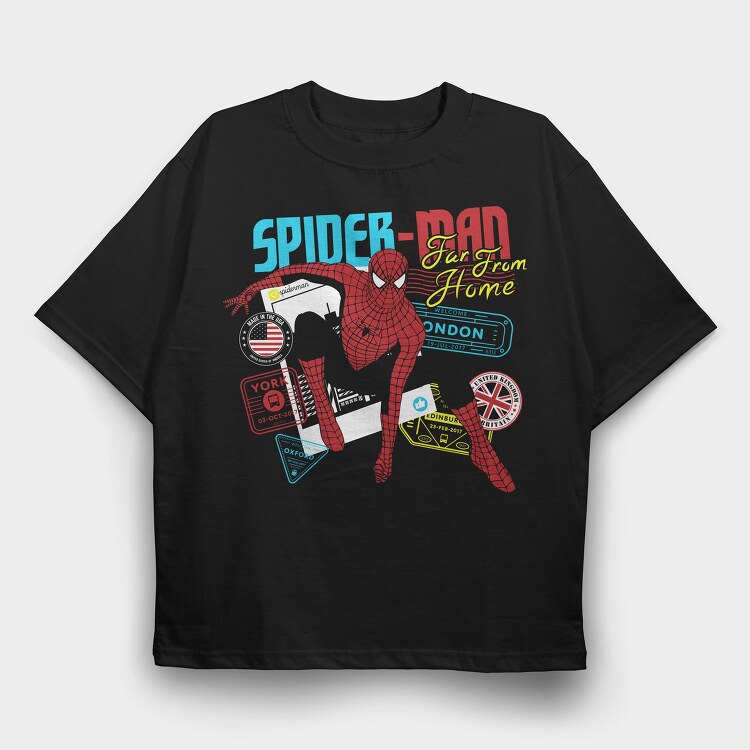 Spiderman Homecoming Tour, Tricou Oversize Barbati (Unisex)