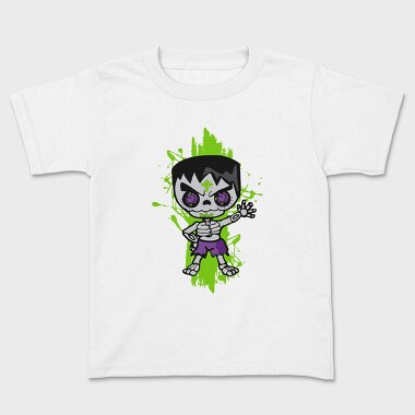 Skull Punk Splash, Tricou Copii