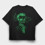 Skull Smoke Steampunk, Tricou Oversize Barbati (Unisex)