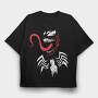 Snake Blood Splash, Tricou Oversize Barbati (Unisex)