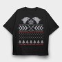 Snowflake Xmas, Tricou Oversize Barbati (Unisex)