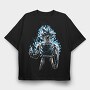 Son Goku Blue, Tricou Oversize Barbati (Unisex)