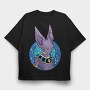 Space Rabbit, Tricou Oversize Barbati (Unisex)
