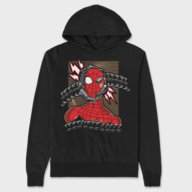 Spiderman Lightning Strike, Hanorac Oversize Barbati (Unisex)