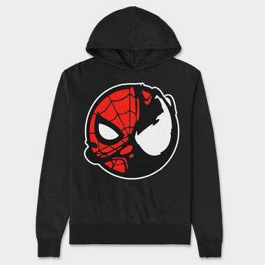 Spiderman Mask, Hanorac Oversize Barbati (Unisex)