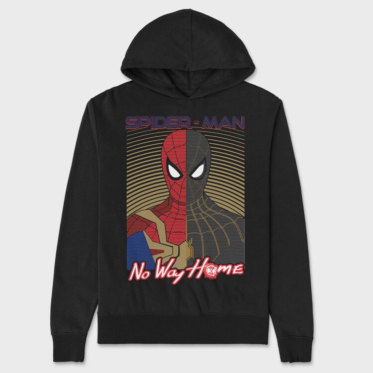 Spiderman No Way Home, Hanorac Oversize Barbati (Unisex)