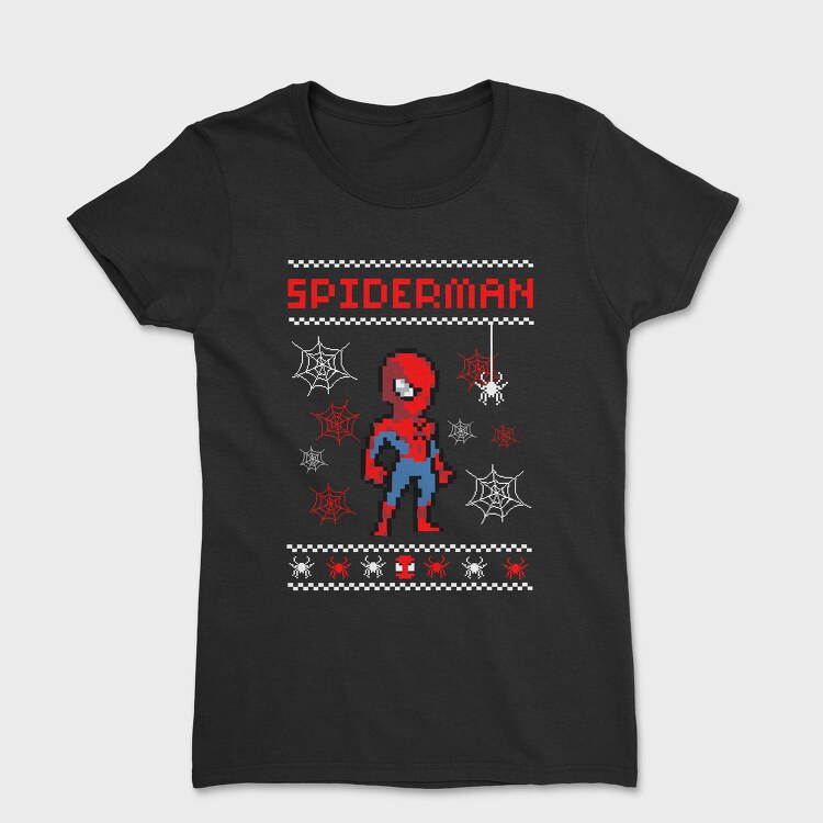 Spiderman Pixel Art, Tricou Femei