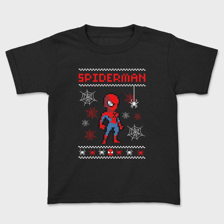 Spiderman Pixel Art, Tricou Copii