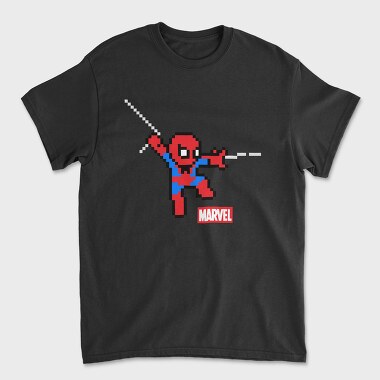 Spiderman Pixel Marvel, Tricou Barbati (Unisex)