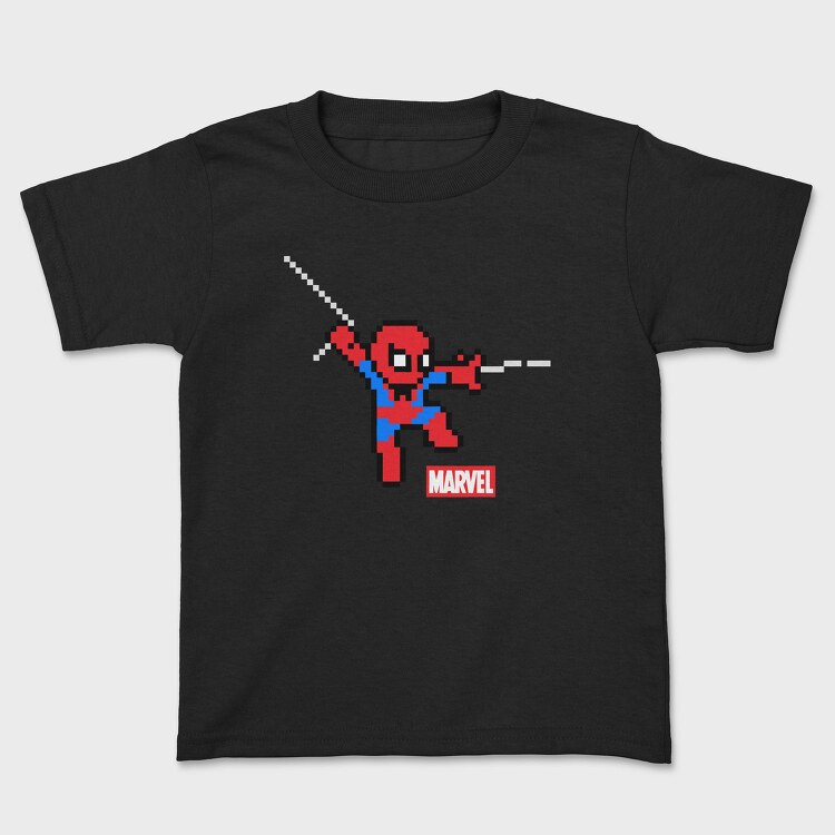 Spiderman Pixel Marvel, Tricou Copii