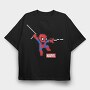 Spiderman Pixel Marvel, Tricou Oversize Barbati (Unisex)
