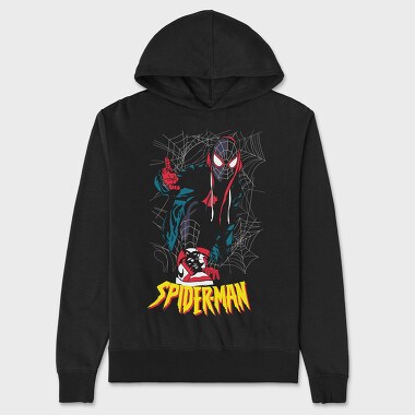 Spiderman Rock On, Hanorac Oversize Barbati (Unisex)