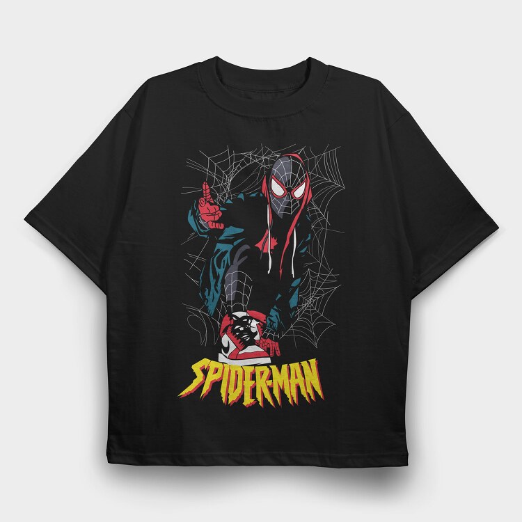 Spiderman Rock On, Tricou Oversize Barbati (Unisex)