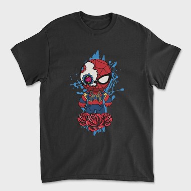 Spiderman Rose Splash, Tricou Barbati (Unisex)