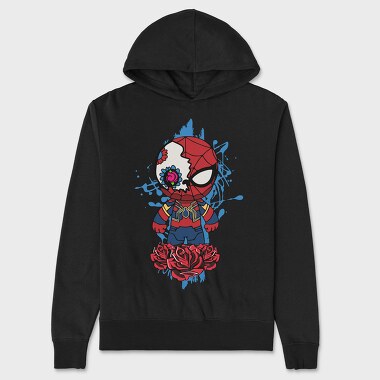Spiderman Rose Splash, Hanorac Oversize Barbati (Unisex)