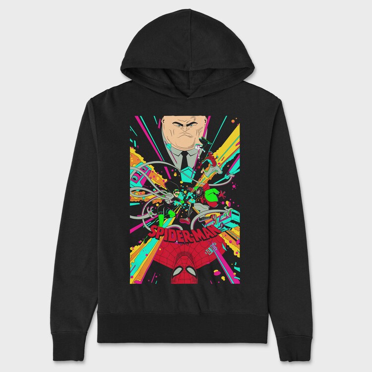 Spiderman Splash 2, Hanorac Oversize Barbati (Unisex)