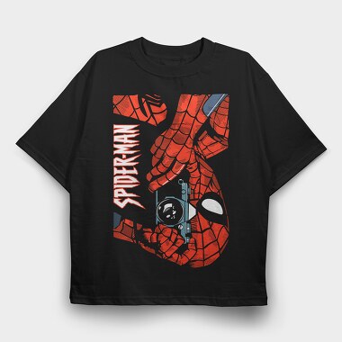 Spiderman Webbed Fist, Tricou Oversize Barbati (Unisex)