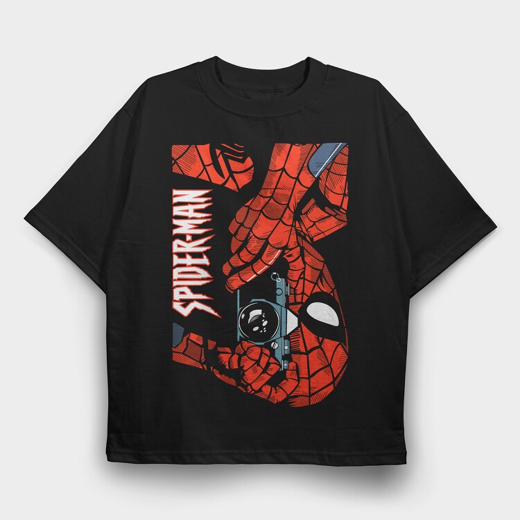 Spiderman Webbed Fist, Tricou Oversize Barbati (Unisex)