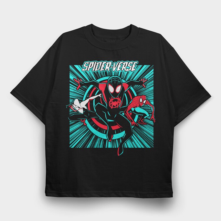 Spiderverse Burst, Tricou Oversize Barbati (Unisex)