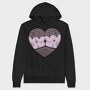 Spiderweb Heart, Hanorac Oversize Barbati (Unisex)