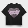 Spiderweb Heart, Tricou Oversize Barbati (Unisex)