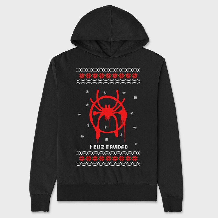 Spiderweb Xmas, Hanorac Oversize Barbati (Unisex)