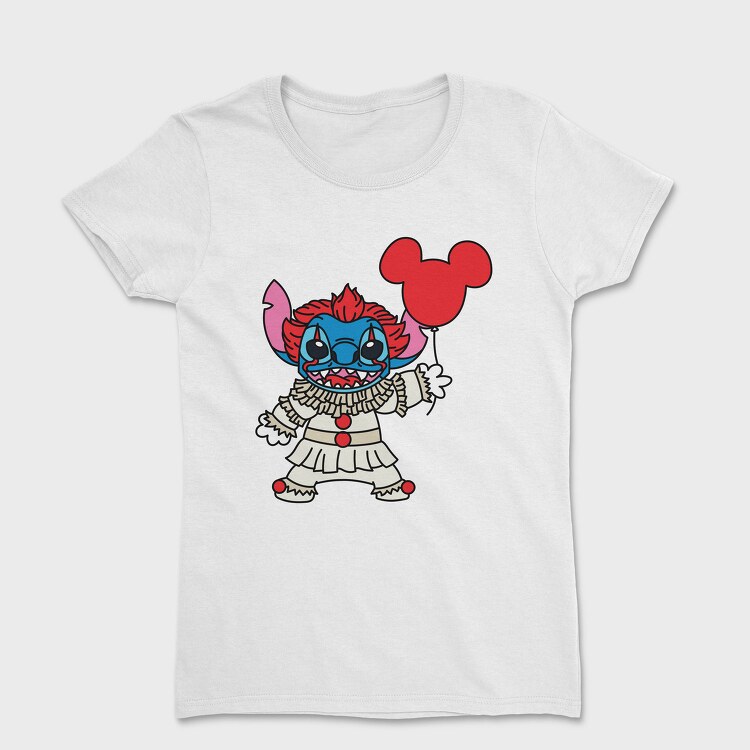 Stitch Clown Balloon, Tricou Femei