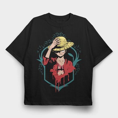 Straw Hat Hero, Tricou Oversize Barbati (Unisex)