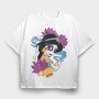 Sugar Skull Jasmine, Tricou Oversize Barbati (Unisex)