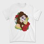 Sugar Skull Rose Clock, Tricou Barbati (Unisex)