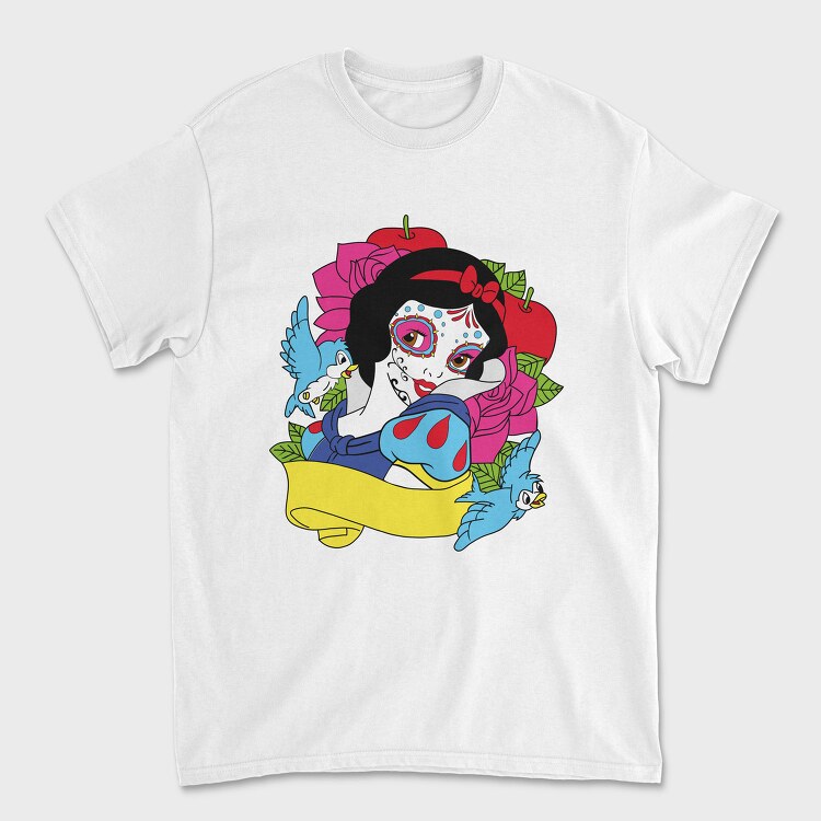 Sugar Skull Snow White, Tricou Barbati (Unisex)