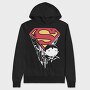 Superman Distressed, Hanorac Oversize Barbati (Unisex)