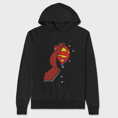 Superman Shield, Hanorac Oversize Barbati (Unisex)