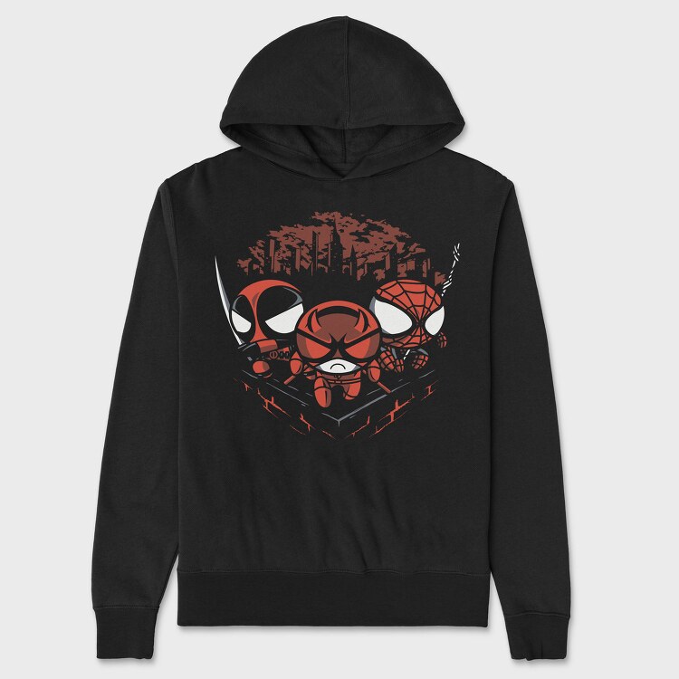Spiderman Skull, Hanorac Oversize Barbati (Unisex)