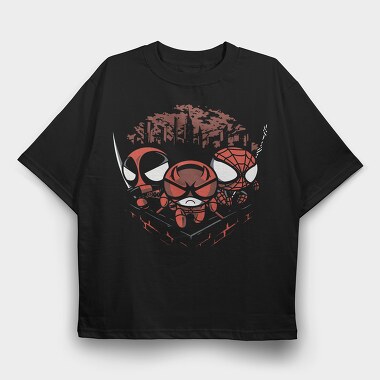 Spiderman Skull, Tricou Oversize Barbati (Unisex)