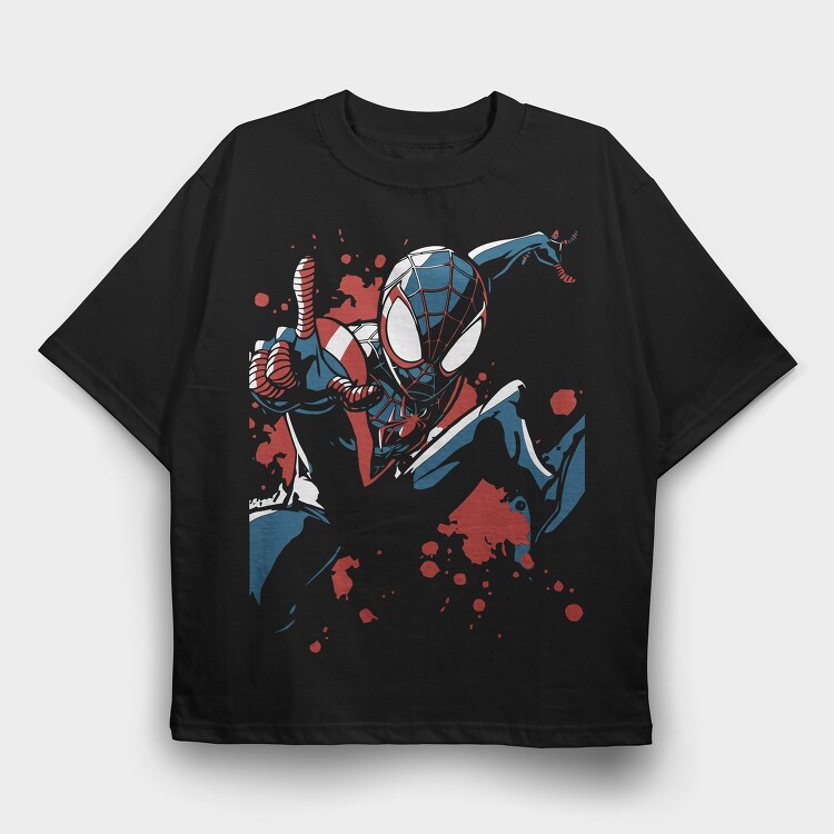 Spiderman Splash 1, Tricou Oversize Barbati (Unisex)