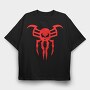 Spiderman Symbiote Mask, Tricou Oversize Barbati (Unisex)
