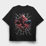 Spiderman Venomized, Tricou Oversize Barbati (Unisex)