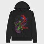 Spiderman Web Art, Hanorac Oversize Barbati (Unisex)
